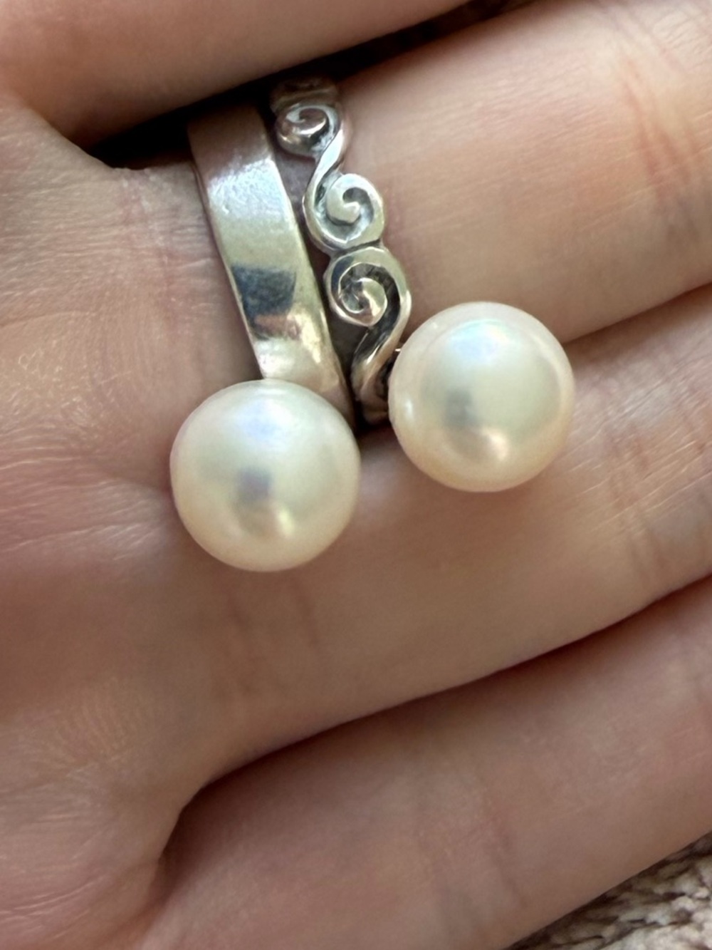 Pearl Earrings (read description!) - Picture 3 of 6